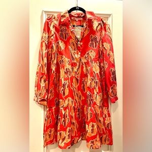 NWT Ro’s Garden red floral dress - size small